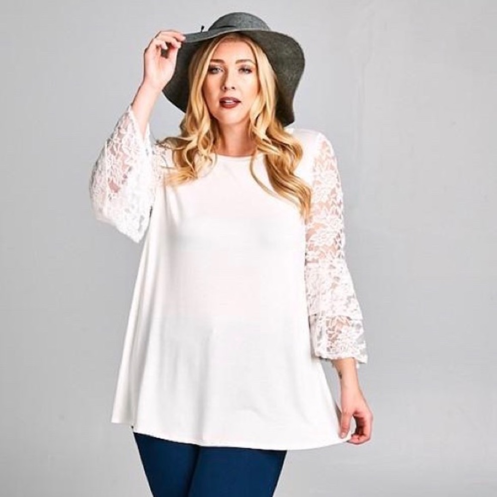 White tunic top